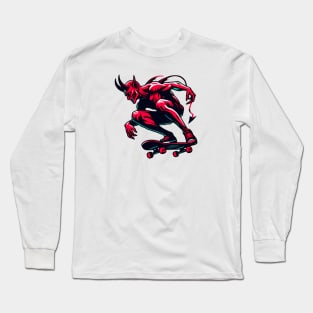 Ride in Style: Urban Skateboarding Art Prints for Modern and Edgy Home Decor! Long Sleeve T-Shirt